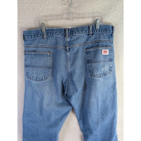 Vintage Round House Jeans Mens 40x30 Blue Straight Leg Medium Wash READ - Picture 15 of 16